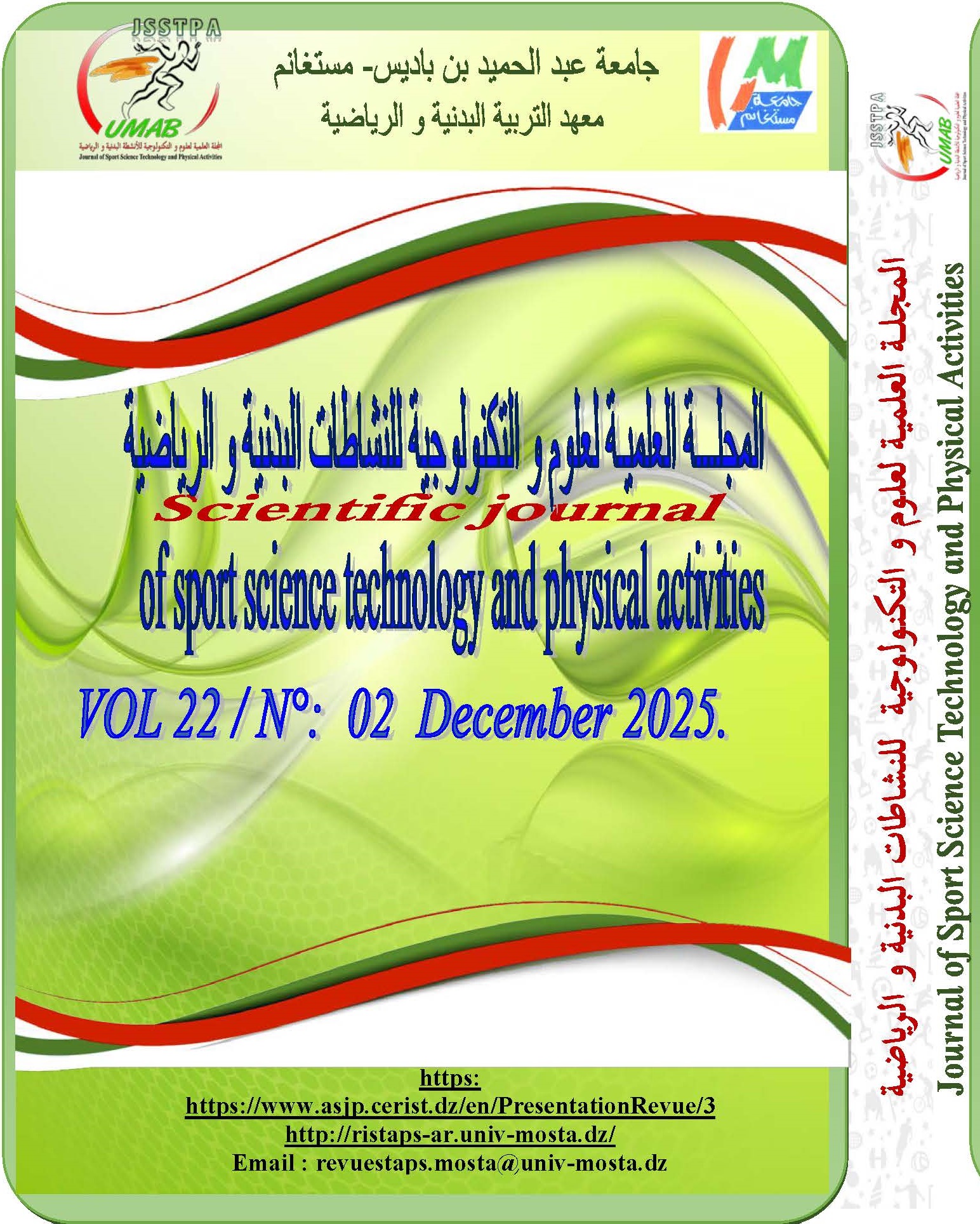 					View Vol. 22 No. 2 (2025): Journal of Sport Science Technology and Physical Activities 
				